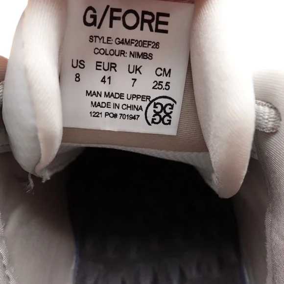 NEW G/FORE MG4+ Golf Shoes G4MF20EF26-NIMBS Nimbus - Picture 2 of 7